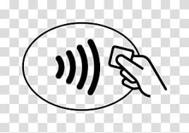 black signal icon contactless payment