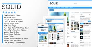 Squid Clean Responsive Blogger Template