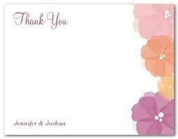 Printable Watercolor Flower Thank You Card Template