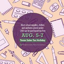 Texas Sales Tax Holiday August ...