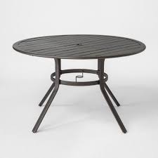 48 round metal patio dining table