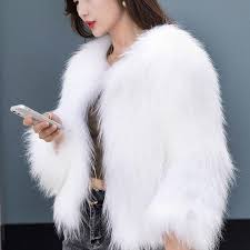 Winter Plush Fake Fur Coat Women Loose