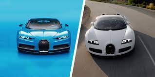 Bugatti Chiron vs Veyron speedstats comparison | Carwow