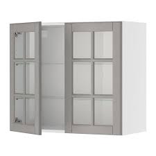 Akurum Wall Cabinet With 2 Glass Doors