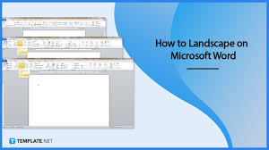 how to landscape on microsoft word