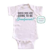 Guess Who Are Going To Be Grandparents Surprise Baby Birth Pregnancy Announcement White Newborn Size 0 3 Mos Unisex Baby Bodysuit