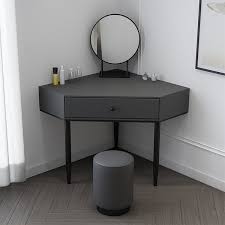 makeup vanity set mirror stool