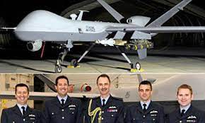 flying unmanned drones against