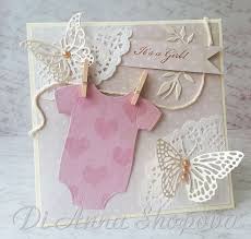 Handmade Baby Girl Card Welcome Baby Its A Girl Congratulations