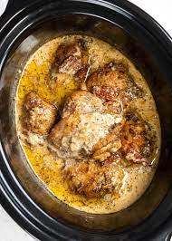 slow cooker creamy en thighs the