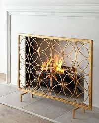 contemporary fireplace screens ideas in