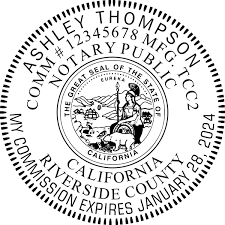 The california secretary of state requires you to purchase a $15,000 surety bond. Round California Notary Seal Embosser All State Notary