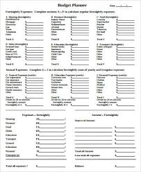Free Printable Budget Planner Sample 6 Examples In Word Pdf