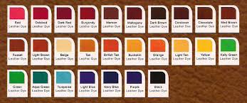 Le Prevo Leathers Leather Dye Colour Chart