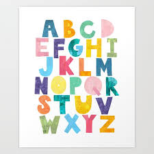 Colorful Alphabet Letters Paper Cut