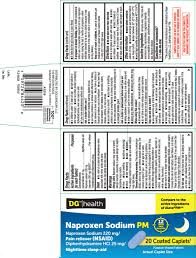 Naproxen Sodium Pm Tablet Dolgencorp Inc Dollar General