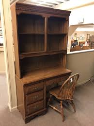 I love the way it curves in the front. Broyhill Desk W Hutch Delmarva Furniture Consignment