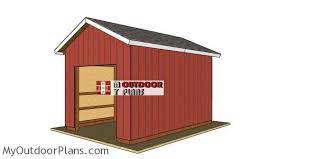 12x16 pole barn plans myoutdoorplans