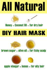 You just have to take shampoo, aloe vera gel, and lemon juice for this mask. All Natural Diy Hair Masks