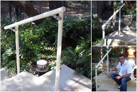 easy to install outdoor stair railing
