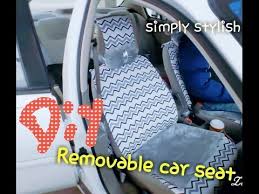 Diy Washable And Removable Car Seat