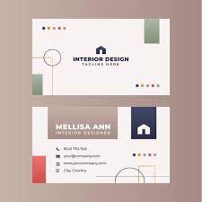 interior design business card free