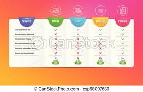 Candlestick Chart Online Shopping And Delivery Shopping Icons Set Payment Sign Vector