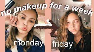 i wore no makeup for a week at