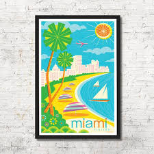 Miami Poster Miami Wall Art Miami Art