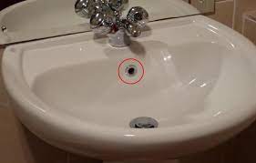 bathroom sink overflow hole