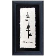 welcome ogham style small frame