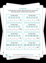 Math Worksheet Designed For 4th