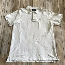 Mens Psycho Bunny White Polo Size 6 Large