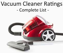vacuum cleaner ratings
