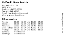 Auf unserer karte haben wir über 300. á… Offnungszeiten Unicredit Bank Austria Krottenbachstr 54 In Wien
