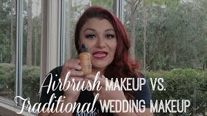 airbrush makeup vs traditional wedding
