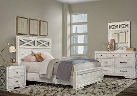 New traditional antique white & brown 5 piece bedroom set w. Cottage Creek Crescent Queen 4 Piece Solid Wood Bedroom Set In Vintage White Fully Assembled