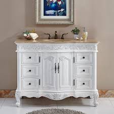 48 inch double sink bathroom vanity. 48 Inch Furniture Style Single Bathroom Vanity In White