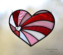 Valentine Heart Stained Glass Heart