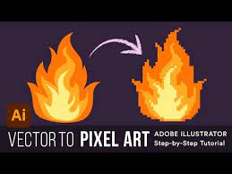 convert vector graphics to pixel art in
