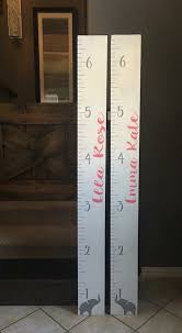 White Growth Chart Wooden Growth Chart Girls Growth Chart