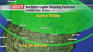 northern lights may be visible