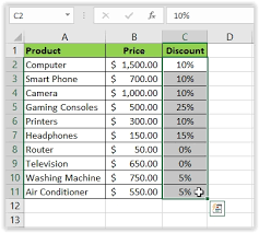 add percene to a number in excel