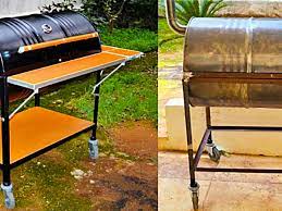how to make bbq pit from barrel