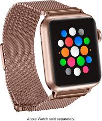 The kades apple watch band offers an affordable way to sport a stainless steel band. Platinum Magnetic Stainless Steel Mesh Band For Apple Watch 38mm And 40mm Gold Pt Awb38gmb3 Best Buy