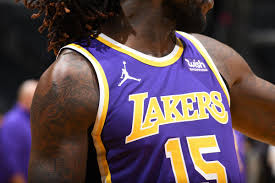 White, with the front los angeles lakers team graphic. Who Should Sponsor The Next Lakers Jersey Patch Silver Screen And Roll