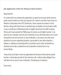 Application Letter For Teaching In Nursery School Sample