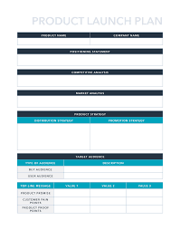 free launch plan template for