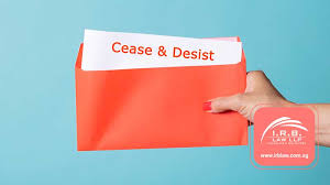 handling a cease and desist notice