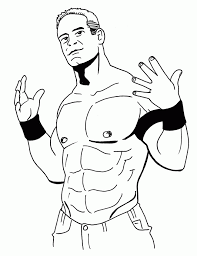 The wwe coloring pages are both fun and educative as they allow children to play with color pencils and crayons while learning plenty of things about coloring as well as about wrestling. John Cena Coloring Pages To Print Coloring Home